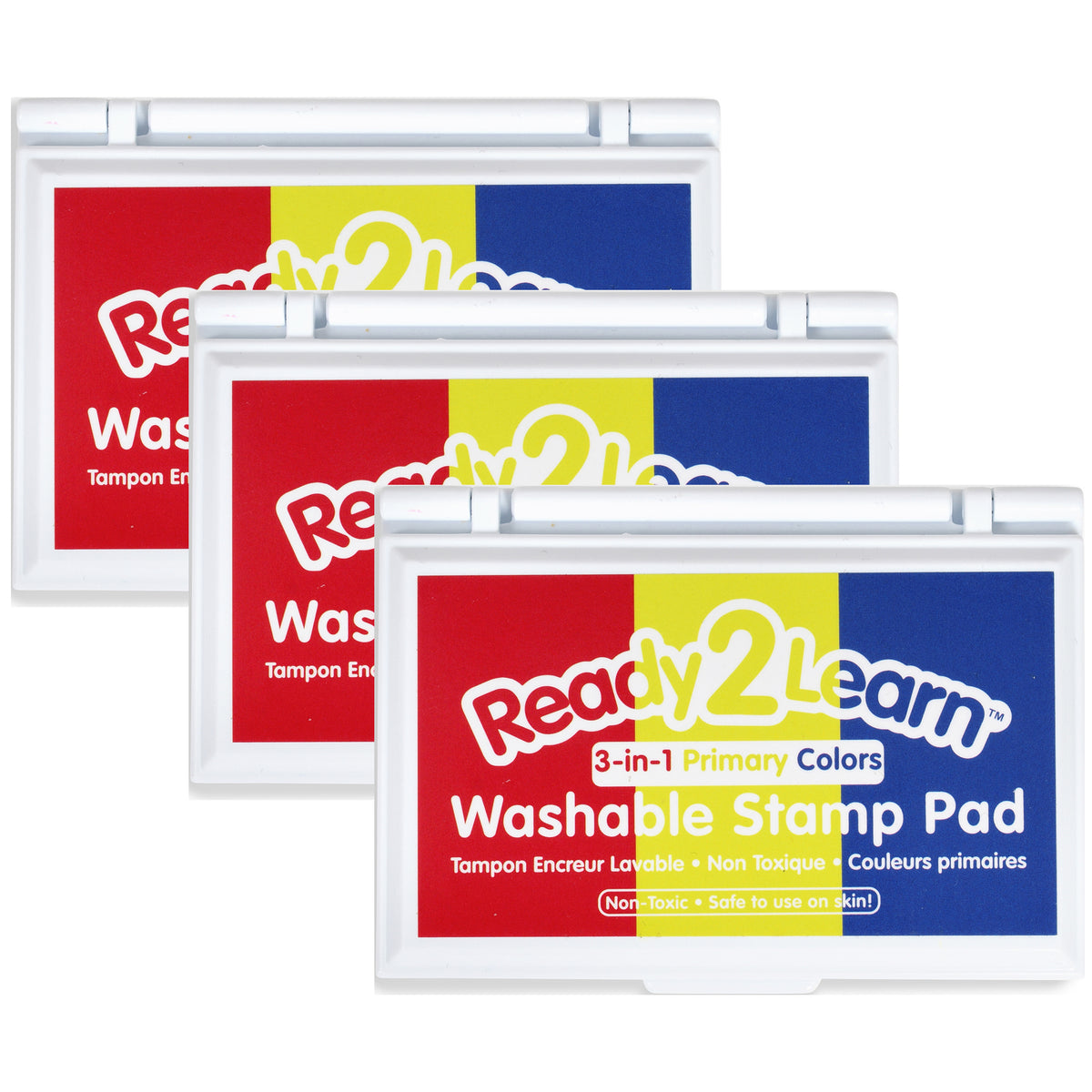 Ready 2 Learn Jumbo Washable Stamp Pad - Red - Pack of 2