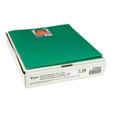 Tri-Fold Portfolio, Heavyweight Poly, Green, Pack of 24