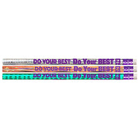 Do Your Best On The Test Motivational-Fun Pencils, 12 Per Pack, 12 Packs