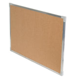 Aluminum Framed Cork Board, 24" x 36"