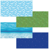 Bulletin Board Art Paper, Nature Assortment, 48" x 12', 4 Rolls