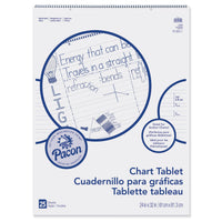 Chart Tablet, Manuscript Cover, 1-1-2" Ruled, 24" x 32", 25 Sheets, Pack of 2