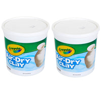 Air-Dry Clay, White, 5 lb Tub, Pack of 2