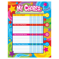 Praise Words 'n Stars Chore Charts, 25 Sheets Per Pad, Pack of 3