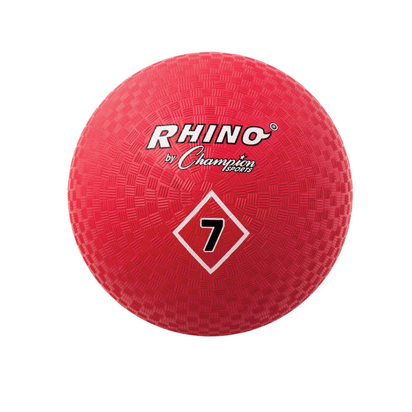 Playground Ball, 7", Red, Pack of 3