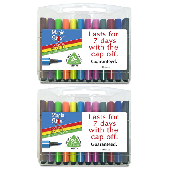 Triangular Markers, 24 Per Pack, 2 Packs