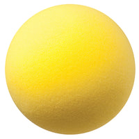 Uncoated Regular Density Foam Ball, 8-1-2", Yellow