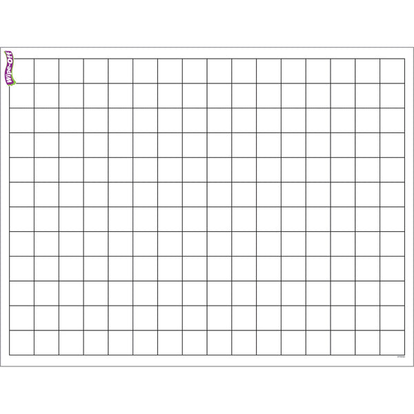 Graphing Grid (Small Squares) Wipe-Off® Chart, 17" x 22", Pack of 6