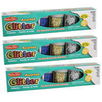 Creative Arts™ Glitter Set, 6 Per Pack, 3 Packs