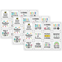 Positive Mindset 10" Designer Cut-Outs, 12 Per Pack, 3 Packs