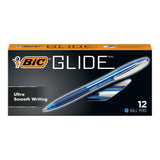 Glide™ Retractable Ball Pen, Medium Point (1.0 mm), Blue, 12-Count