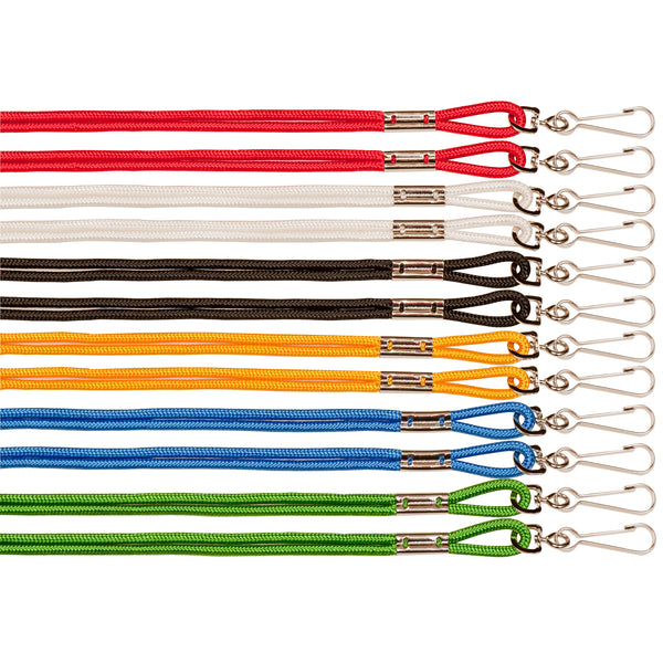 Lanyards, Assorted Colors, 12 Per Pack, 5 Packs